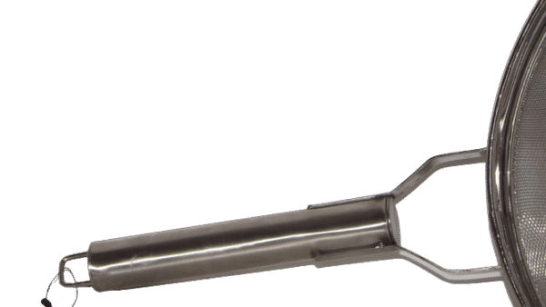 SS Pipe Soup Strainer, Stainless Steel StrainerLarge Stainless Steel Mesh Strainer With Ergonomic Handle, Suitable For Straining Soups, Pasta, Vegetables And Other Kitchen Uses. Features Durable Construction And Wide Diameter For Efficient Straining. - Image 4