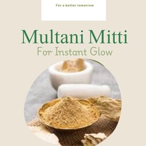 Melioras -Multani Mitti Natural Clay Powder for Skin Care, 200g(100gX2)- Natural Fuller’s Earth for Face & Hair Packs | Removes Dead Skin, Cleanses Pores, Reduces Dandruff & Scalp Itchiness | Soft & Glowing Skin